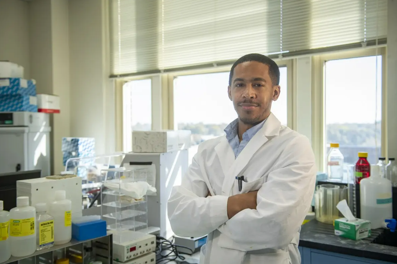 Stanley Cheatham, a Ph.D. candidate in the School of Medicine
